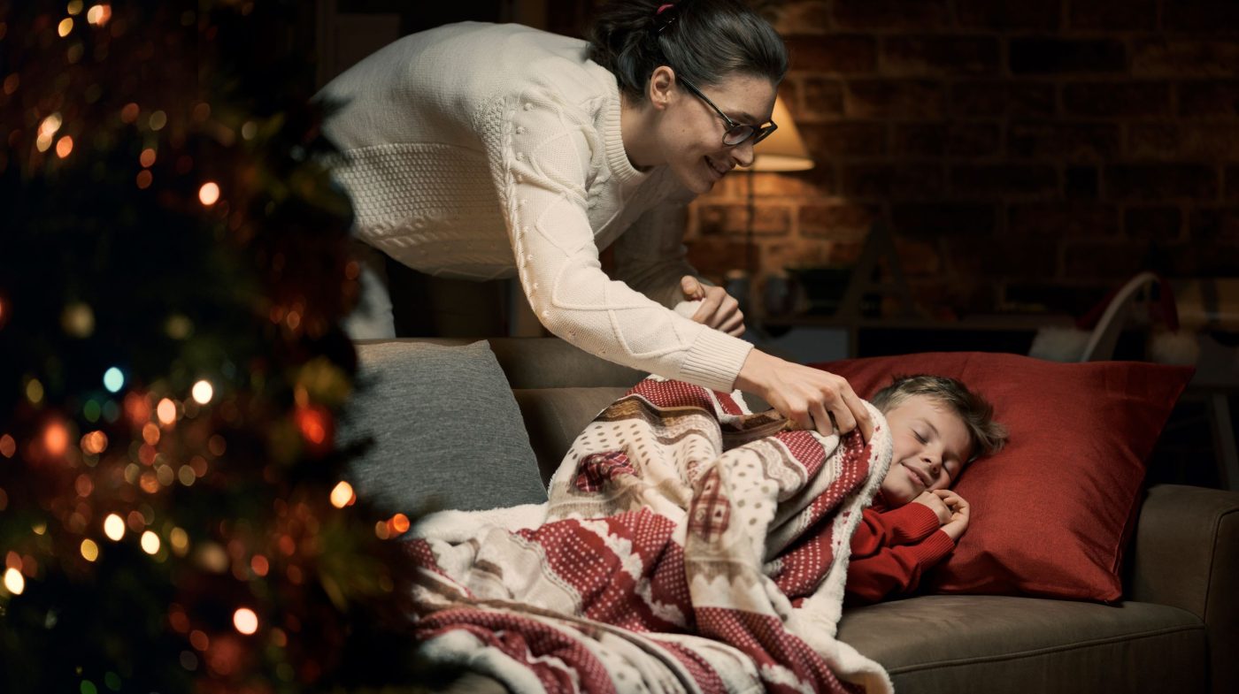 enfant dort a noel